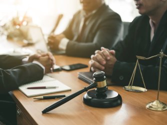 lawyer team working together in the meeting