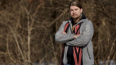 Haskell Indian Nations University student journalist Jared Nally