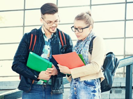 students with cool hair and glasses