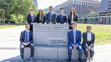 FIRE Interns (left to right, top to bottom): Emma Maple, Nia Cain, Manas Pandit, Daniel Shaw, Dylynn Lasky, Justin Crosby, Charlie Hatcher, Vydalia Weatherly