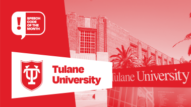 Tulane University sign